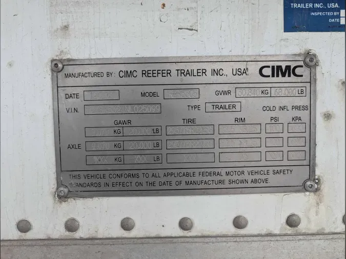 2022 CIMC CI-REF