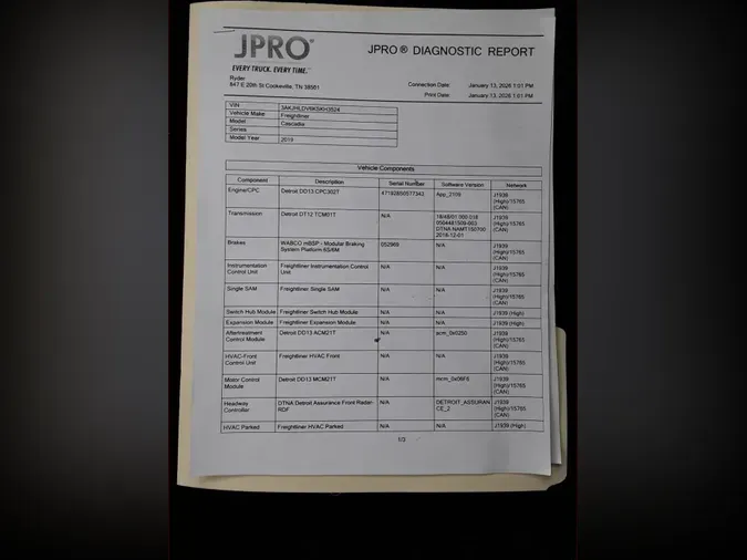 2019 FREIGHTLINER/MERCEDES NEW CASCADIA PX12664