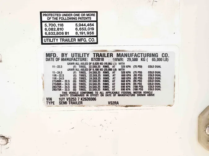 2019 UTILITY VS2RA