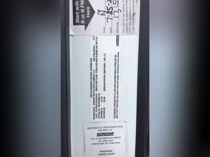 2022 Freightliner Cascadia 12641b36b999f08e799ccd95a1b19f79e73