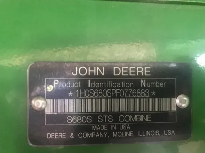 2015 John Deere S680