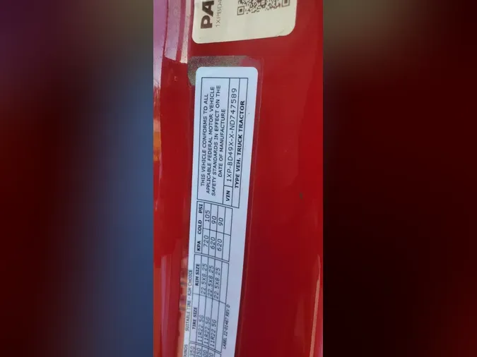 2022 Peterbilt 5794486de0c298f0279304d6b6cb180480f