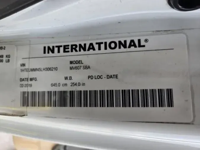 2020 International MV607