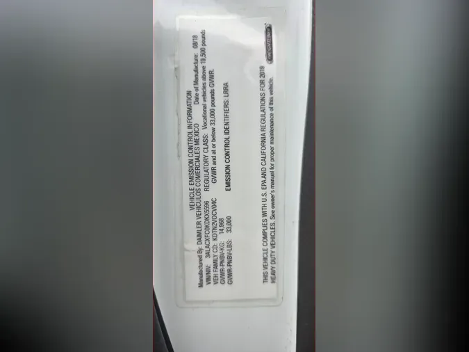 2019 FREIGHTLINER/MERCEDES M2 10646b85f778d93efd011dcaa9295733368