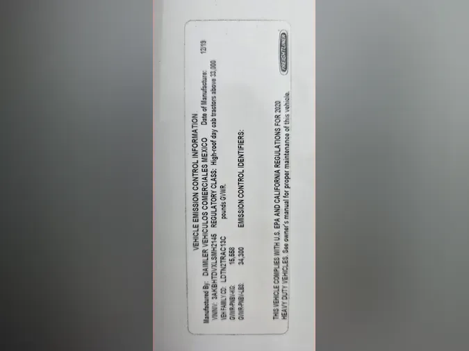 2020 FREIGHTLINER/MERCEDES CASCADIA PX11642ST46fc62ae1753ab4364e9543977eb3982