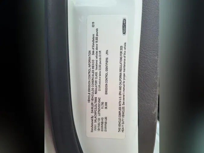 2020 FREIGHTLINER/MERCEDES M2 106