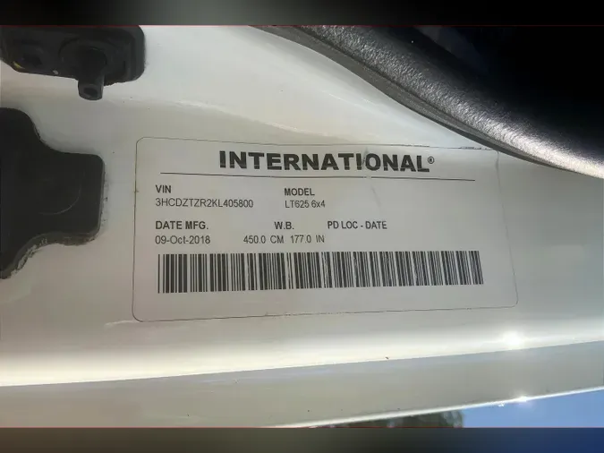 2019 INT LT625 6x4