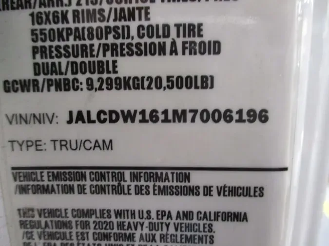 2021 CHEVROLET MOTOR DIV. LCF 4500HD48d65514c8628dc5556cf15fdfca6828