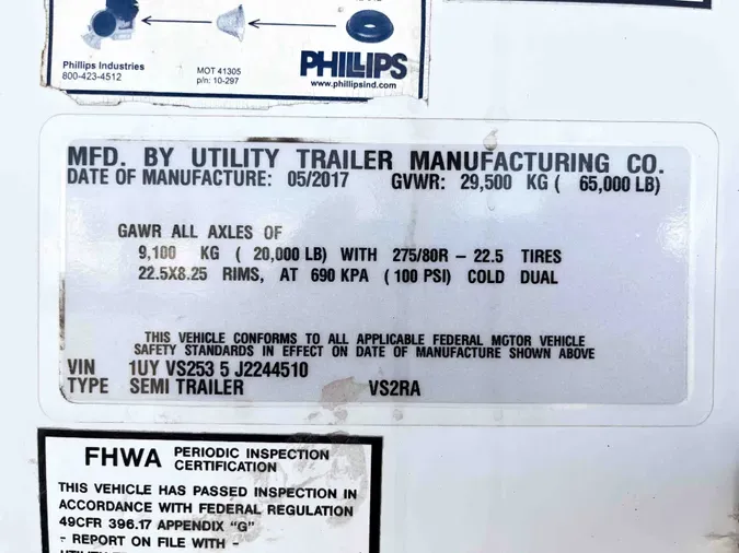 2018 UTILITY VS2RA