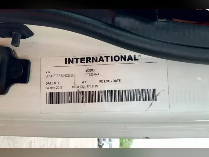 2018 INT LT625 6x4