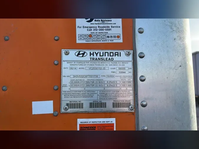 2015 Hyundai VC2530152-JS