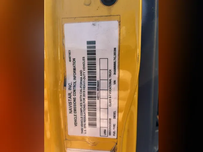 2019 International MV60749d26cb9185a2180077510fbcf941e02