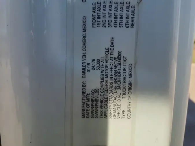 2020 FREIGHTLINER/MERCEDES NEW CASCADIA PX12664