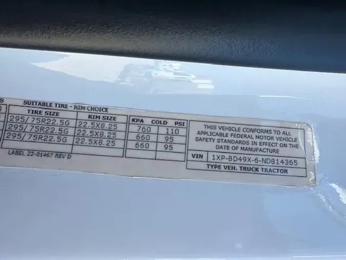 2022 Peterbilt 579