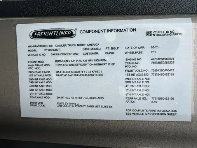 2024 Freightliner Cascadia