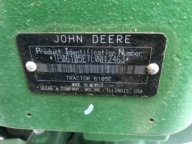2020 John Deere 6105E