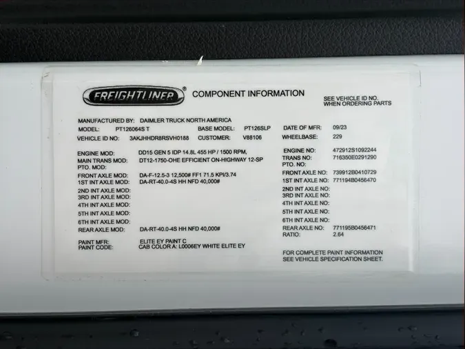 2024 Freightliner Cascadia 1264c7e355a06c44a30fa170ffddb5f2385