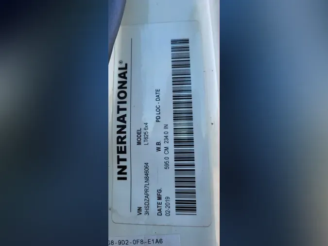 2020 NAVISTAR INTERNATIONAL LT625 SLPR CAB