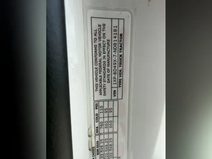 2022 Peterbilt 5794d605b1ce38b06e834bc11d19407269f