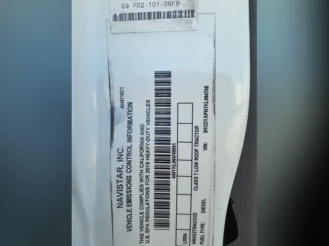 2019 NAVISTAR INTERNATIONAL LT625 DAYCAB S/A4d64d358c153d0c82e81386c31046d48