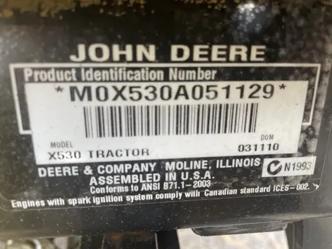 2010 John Deere X530