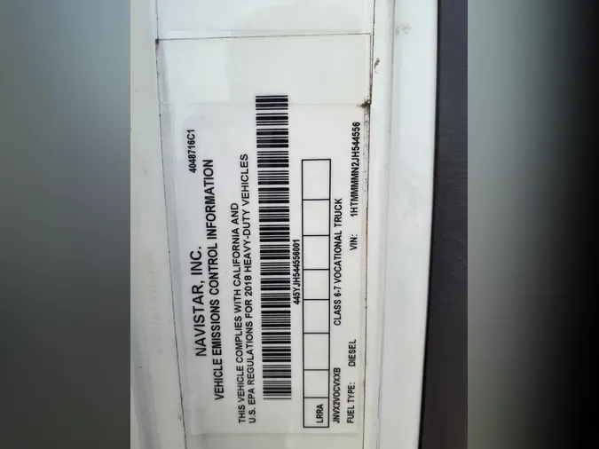 2018 NAVISTAR INTERNATIONAL 43004dc367ebca8327cd6b734aba203223ed