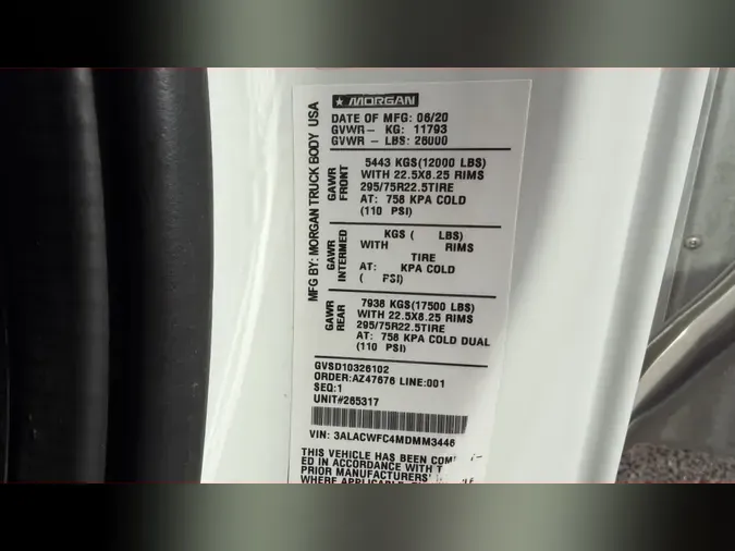 2021 FREIGHTLINER/MERCEDES M2 106