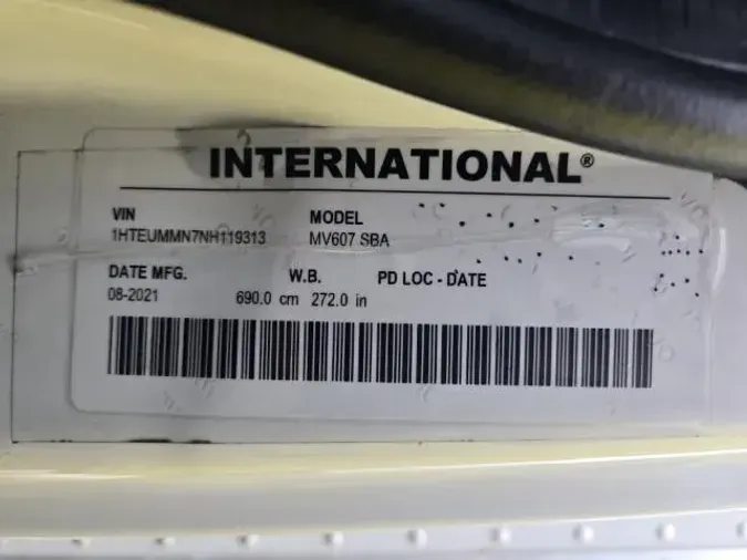 2022 International MV607