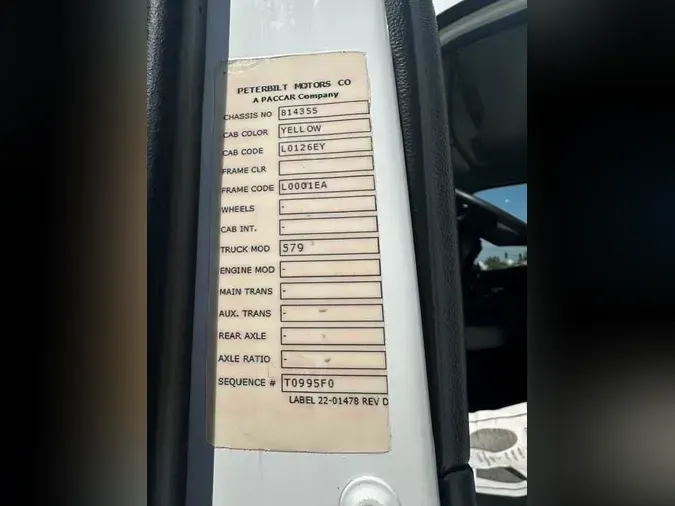 2022 Peterbilt 579