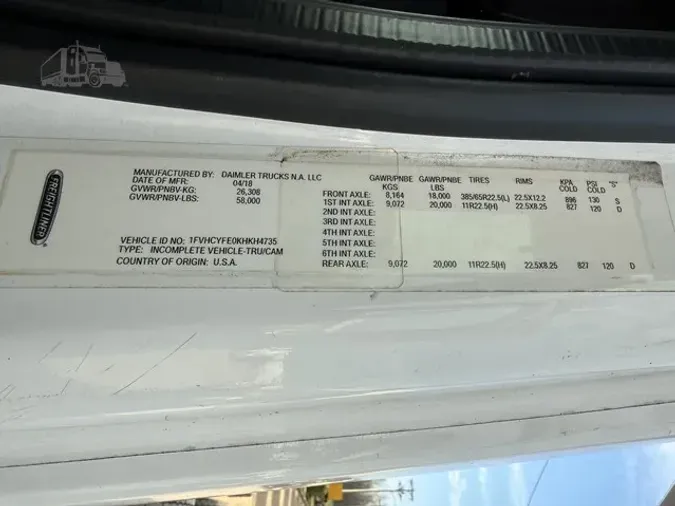 2019 FREIGHTLINER BUSINESS CLASS M2 106