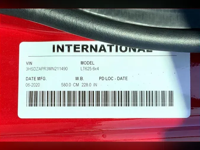 2021 INT LT625 6x4