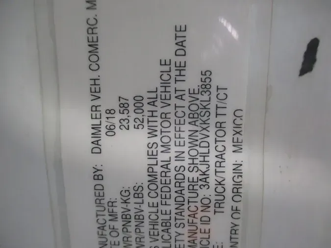 2019 FREIGHTLINER/MERCEDES NEW CASCADIA PX12664