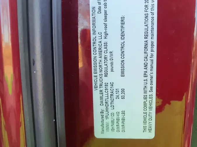 2020 FREIGHTLINER/MERCEDES NEW CASCADIA PX1266452727163fb6febff474238f7be7c4554