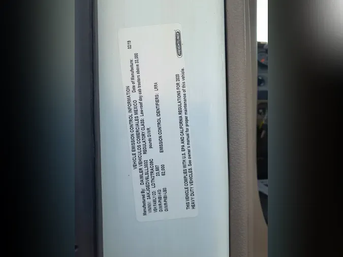 2020 FREIGHTLINER/MERCEDES CASCADIA 125