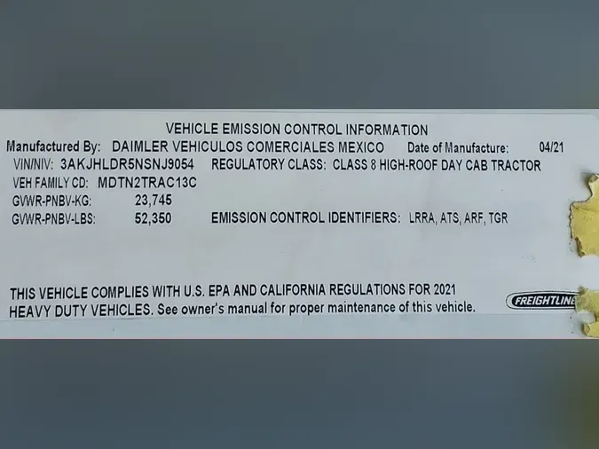 2022 FREIGHTLINER/MERCEDES NEW CASCADIA PX12664