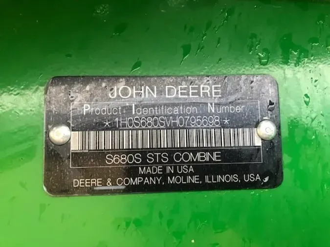 2017 John Deere S680
