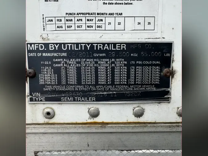 2009 UTILITY TRAILERS VS2DC 53/162/102