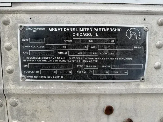 1987 GREAT DANE 