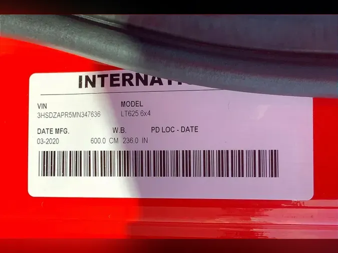 2021 INT LT625 6x4