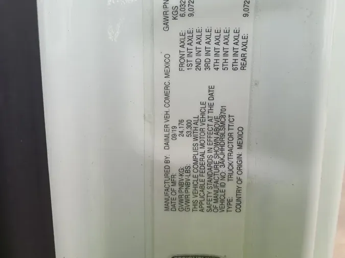 2020 FREIGHTLINER/MERCEDES NEW CASCADIA PX12664