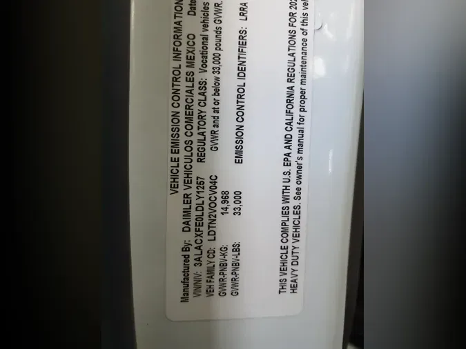 2020 FREIGHTLINER/MERCEDES M2 1065740c1de1c956e4c8496c1c26898be9a