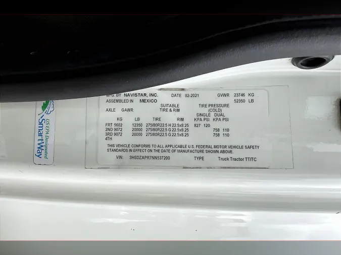 2022 INT LT625 6x4