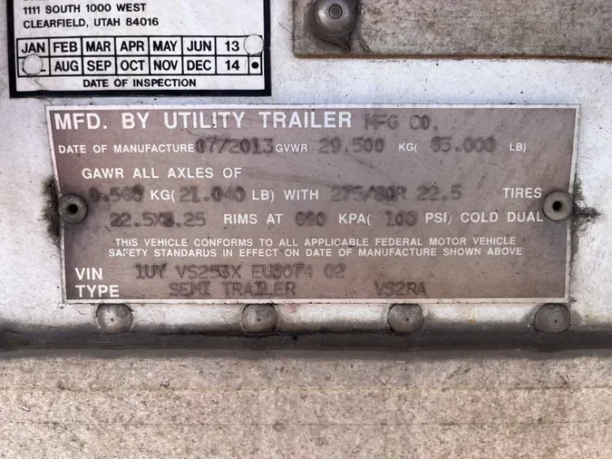 2014 UTILITY VS2RA