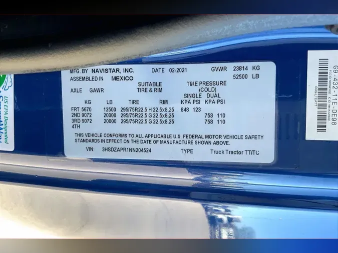 2022 INT LT625 6x458a98dff2925cd4ae02bf5491903d783