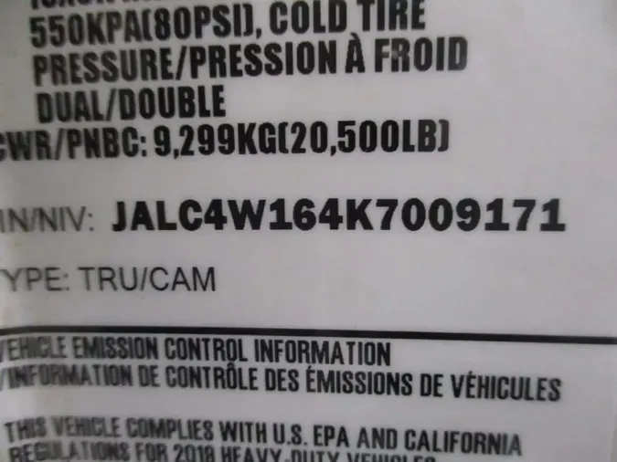 2019 ISUZU NPR HD