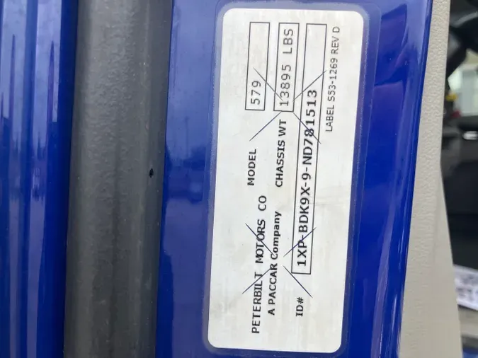 2022 Peterbilt 579