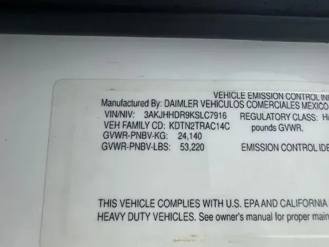 2019 Freightliner Cascadia
