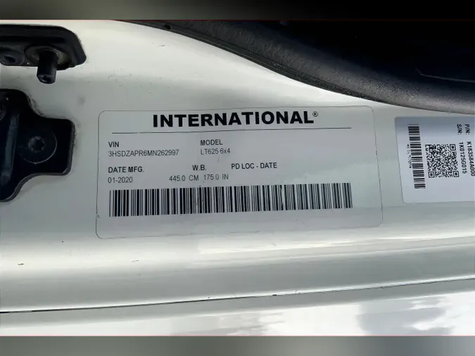 2021 INT LT625 6x4