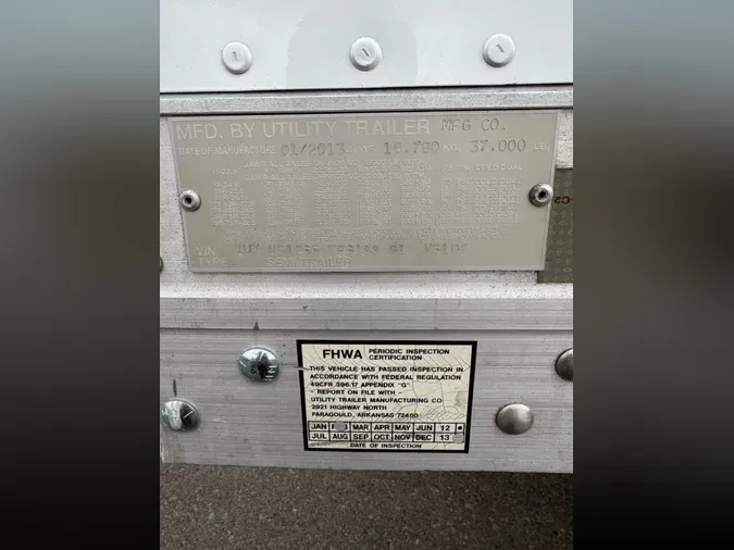 2014 UTILITY TRAILERS VS1DC 28/156/1025c1c40a4ff57a7d7a3e169ea7d4f1791