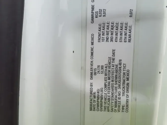 2016 FREIGHTLINER/MERCEDES CASCADIA 1255c289f561a0e1143de1f9a770313bdbb